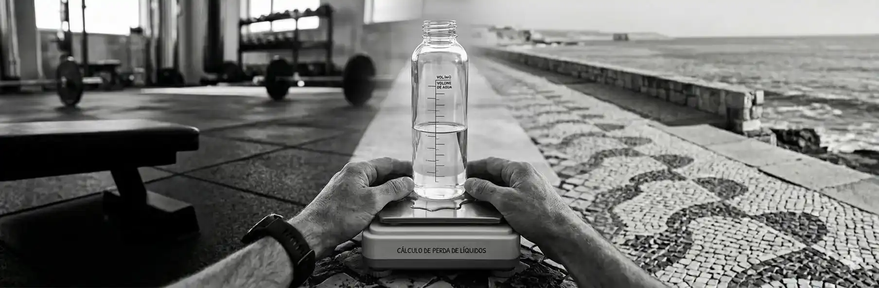 Athlete drinking water during a break in sports training